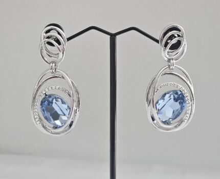 Gleaming Gem Drop Earrings