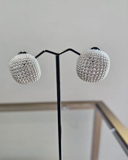 Silver Mirage Square Earrings