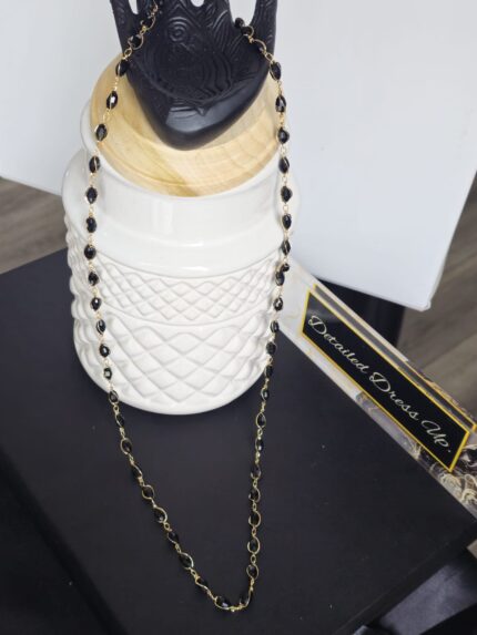 Midnight Teardrop Long Chain