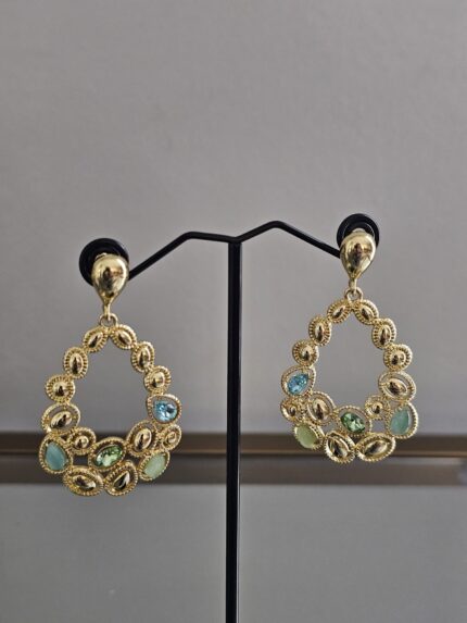 Gemstone Cascade Earrings