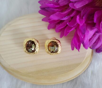 Golden Earthstone Earrings