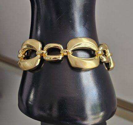 Golden Geometric Bracelet