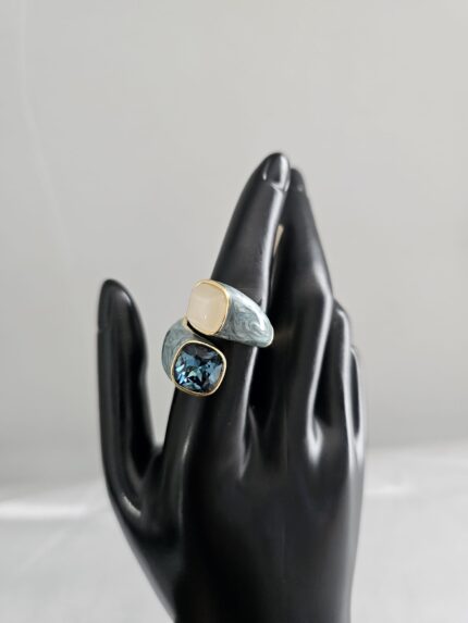 Golden Blue Harmony Ring