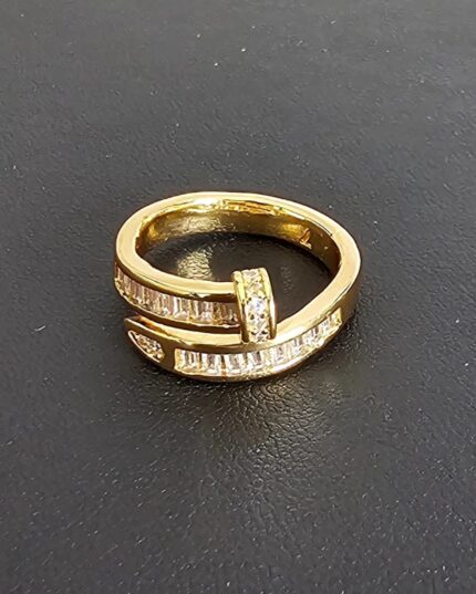 Golden Crossover Ring