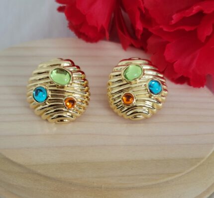 Tri-Gem Radiance Earrings