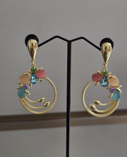 Rainbow Halo Earrings