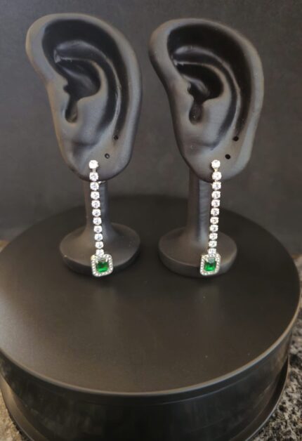 Emerald Elegance Drop Earrings