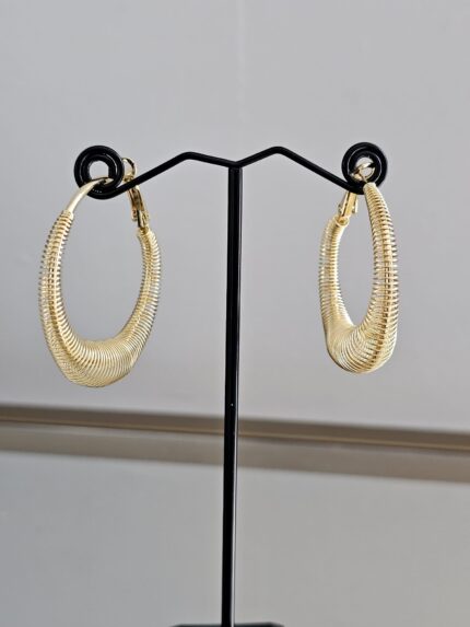 Golden Radiance Hoop Earrings