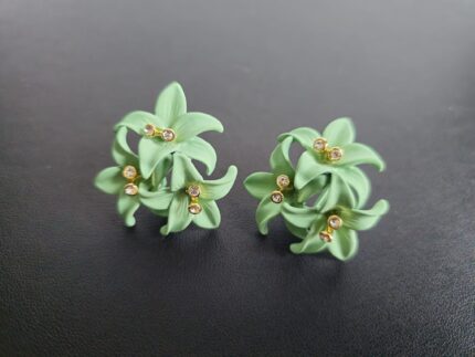Emerald Blossom Earrings