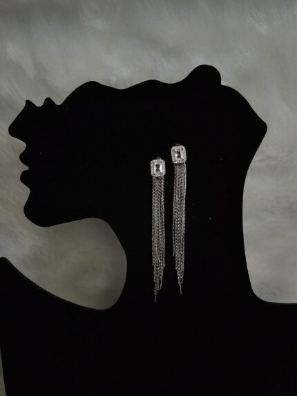 Sparkling Strand Drop Earrings